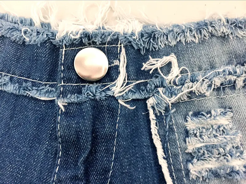 Dames denim shorts Comfortabele pasvorm Ideaal voor de zomer Casual en trendy Verschillende wassingen en stijlen Perfect voor elke gelegenheid. — foto 4