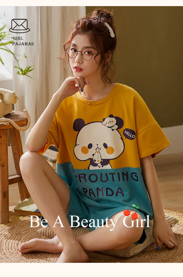 Title 5, Cute Sprouting Panda Short PJ Set. Perfect for ...