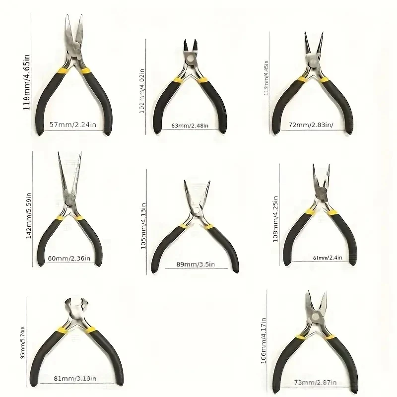 8PCS Jewelry Pliers Set, End Cutting Pliers, Round Nose Pliers, for Jewelry Making and Crafting Projects. — photo 6
