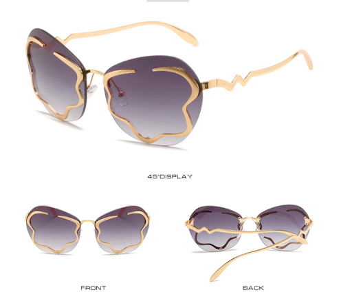 Title 2, Frameless Sunglasses European And American Pers...