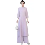 Tea Art Zen Clothes Graceful Improved Cheongsam Dress. Experience enhanced grace and elegance with this beautiful and st — photo 3