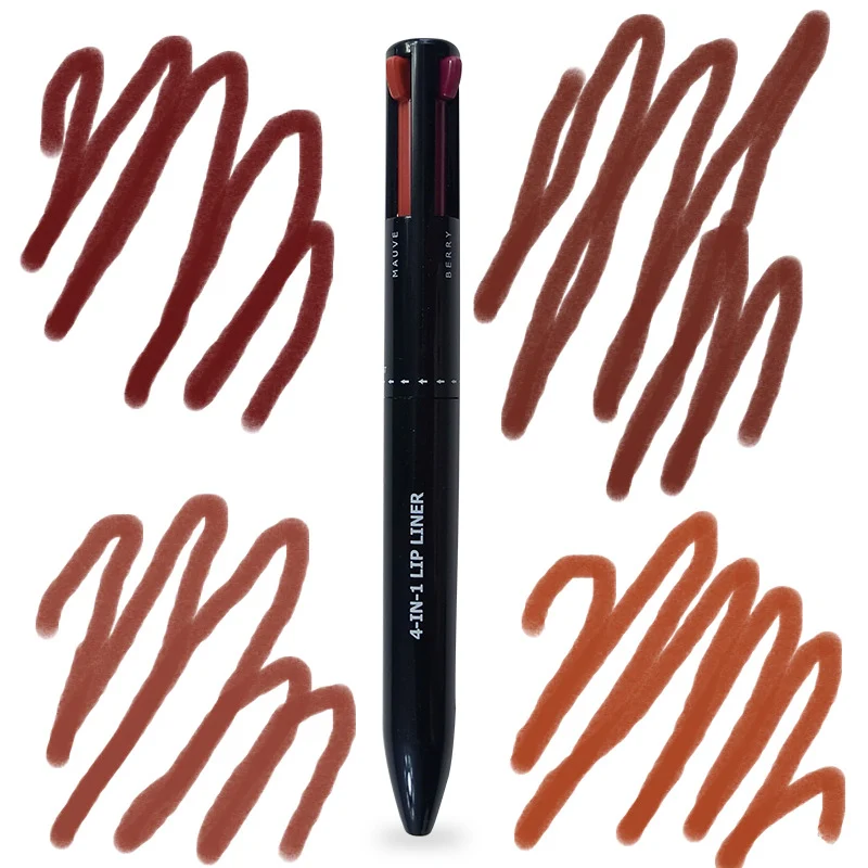 4 in 1 Makeup Lipliner Pencil Waterproof Touch Up Long Lasting Easy Color Ballpoint Eyeliner Pen — photo 8