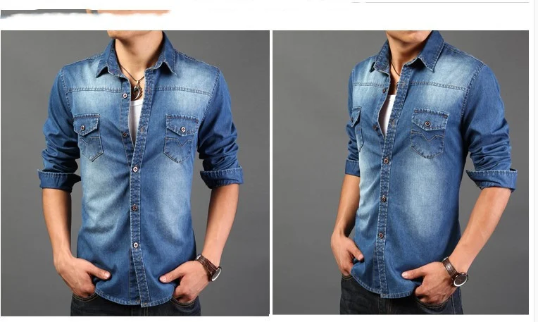 Title 14, Mens denim shirt