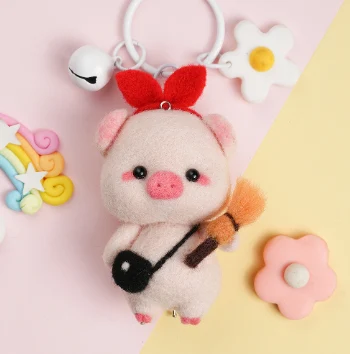 Wool Felt Poke Poke Material Bag for DIY Handmade Pendants Key Chains Jewelry Accessories, Crafting Supplies Kit — photo 9