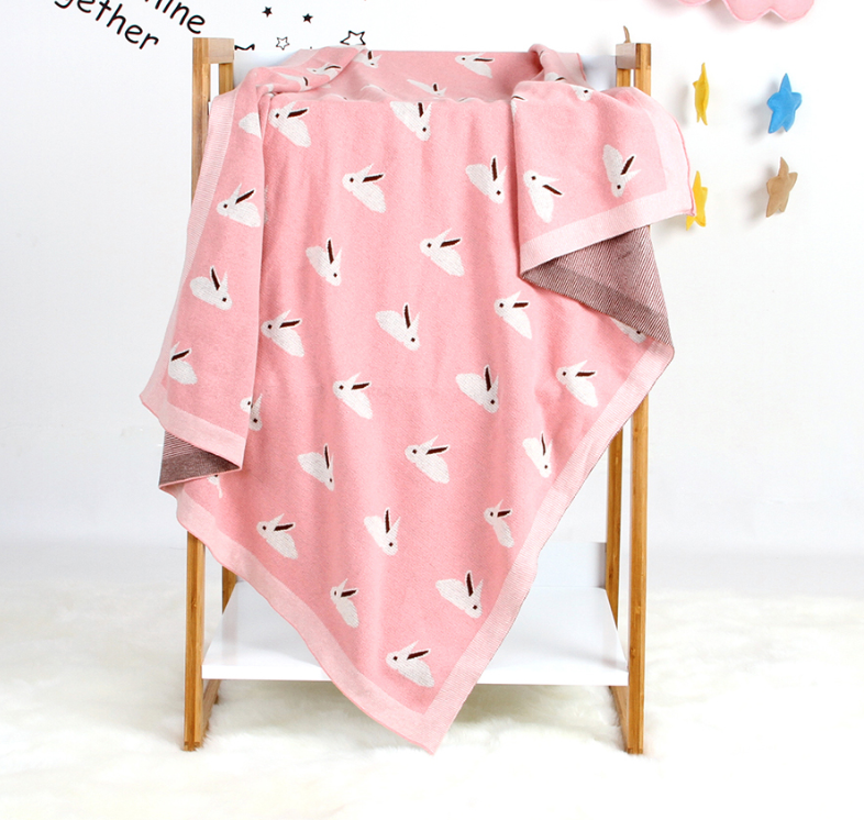 Manta de bebê super macia europeia e americana de tricô, perfeita para aconchegar e manter seu bebê confortável e aquecido em todas as estações. — foto 4