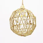 Simple Christmas Decorating Ball Wrought Iron Round. Enhance your festive decor with this elegant, circular wrought iron — photo 5