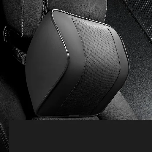 Title 10, Car Neck Pillow with Memory Foam and Lumbar Sup...