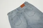 Men's Gradient Denim Straight-leg Pants Stylish and comfortable jeans, perfect for a casual and fashionable look, versat — photo 6