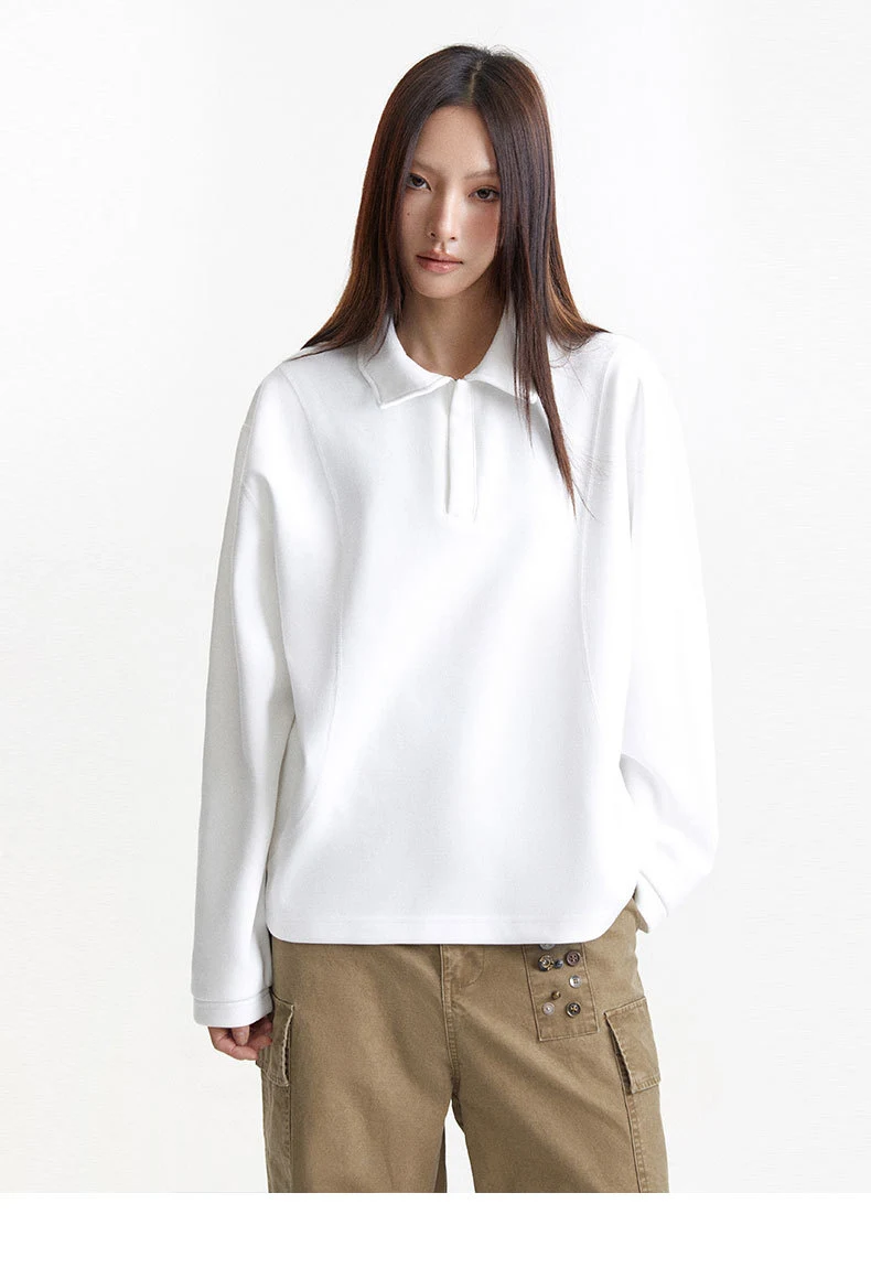 Title 9, Tailored Anti-car Bottoming Long-sleeved Polo S...
