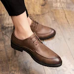Autumn youth black leather shoes. Stylish, durable, and comfortable footwear for everyday wear and special occasions. Pe — photo 5