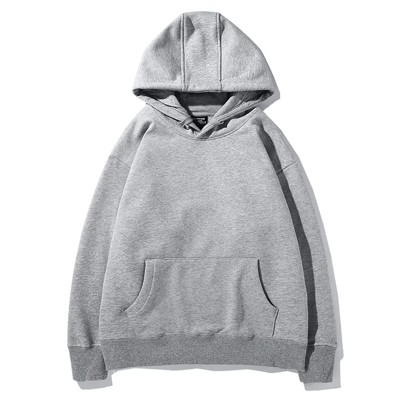 Moletom feminino de lã lisa com capuz e ombros caídos, perfeito para conforto e estilo casual. Quente e macio para o dia a dia. — foto 1
