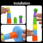Parrot Bird Toy Parrot Bite Chewing Toy Pet Bird Swing Ball Standing Toy Plastic Rings Training Intelligence Toy Game Su — photo 4