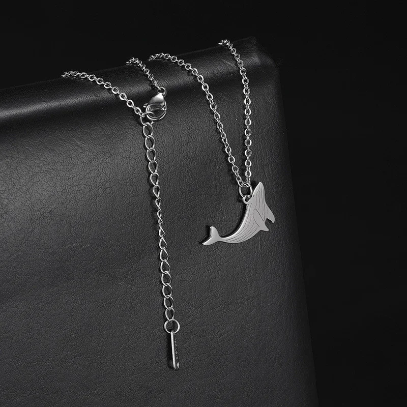 Colar com pingente de aço inoxidável Sea World Leão Marinho, acessório elegante e durável para amantes do mar. — foto 4