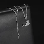 Colar com pingente de aço inoxidável Sea World Leão Marinho, acessório elegante e durável para amantes do mar. — foto 4