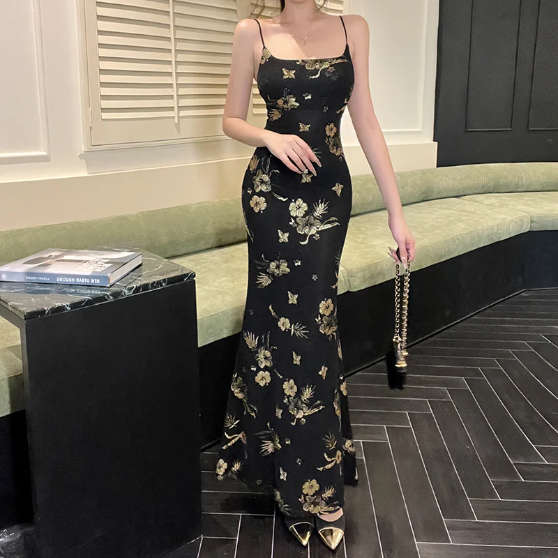 Title 9, Socialite Style Temperament Sexy Sling Dress Women