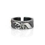 Anel Vintage de Prata para Homens e Mulheres, Joia de Moda, Design Clássico, Estilo Retrô, Acabamento Polido, Elegância. — foto 3