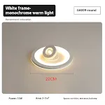 G6009 Round White Frame