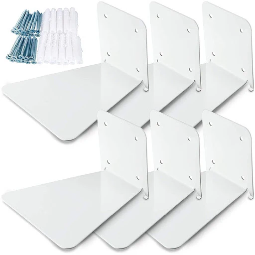 Title 1, Iron Floating Shelf Invisible Wall-mounted Book...
