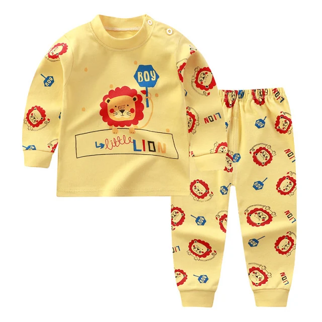 Pijama de outono e inverno para bebês, roupas de casa de manga longa para meninas, calças compridas, ideais para noites quentes e brincadeiras confortáveis. — foto 5