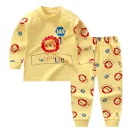 Pijama de outono e inverno para bebês, roupas de casa de manga longa para meninas, calças compridas, ideais para noites quentes e brincadeiras confortáveis. — foto 5