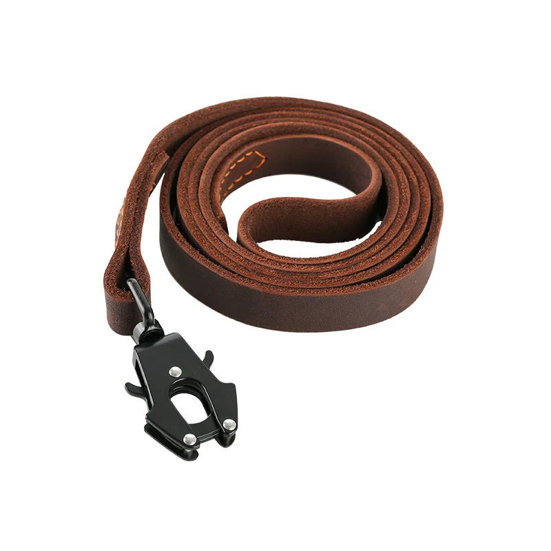 Title 2, Cowhide Dog Hand Holding Rope with Fast Release...