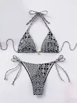 Dames bikini split met print en vetersluiting. De perfecte zwemkleding voor strand en zwembad. Stijlvol design en optimaal draagcomfort. Ideaal voor de zomer. — foto 11