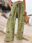 Ethnic pattern floral print casual jumpsuit for effortless style. Comfortable, versatile, and perfect for everyday wear, — photo 7