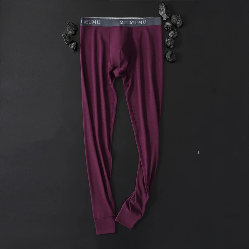 Men's High-End Fleece Thin Inner Thermal Pants Lightweight and warm underwear for discreet warmth and comfort under your — photo 3