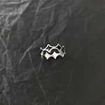 Anel de Costura Xadrez Diamante Retro — foto 10