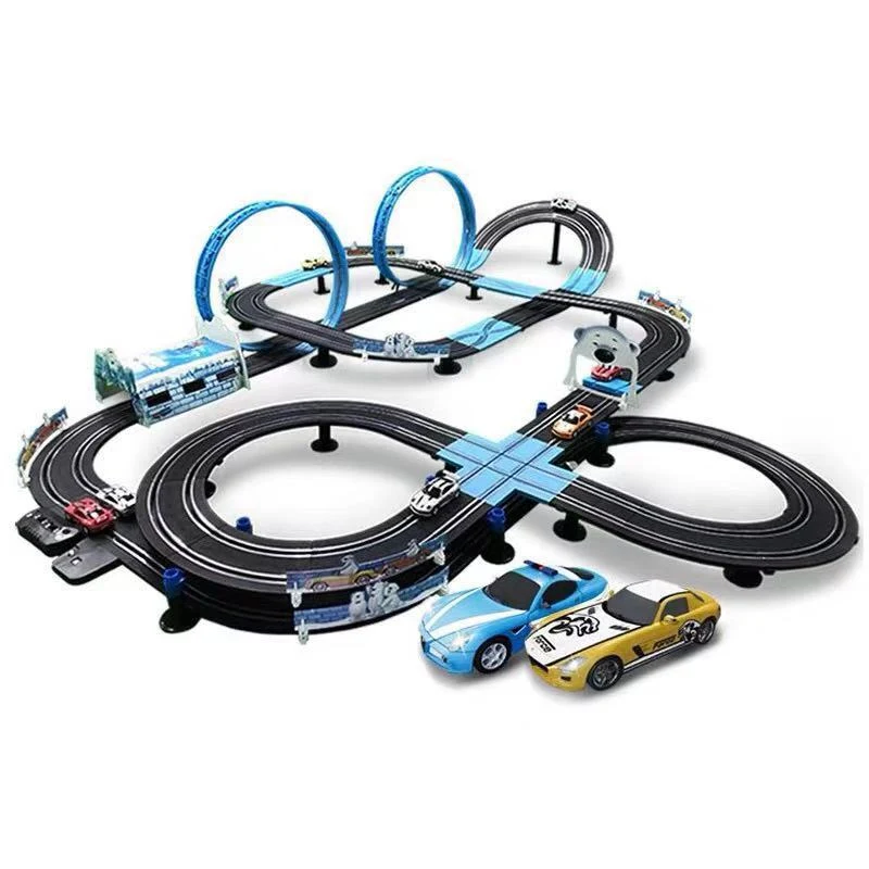 Carro elétrico de controle remoto com pista para crianças Brinquedo infantil fácil de usar com funções de rastreamento para diversão segura e garantida. — foto 2