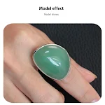 Anel Irregular de Pedra de Tigre, Joia de Luxo Leve e Avançada, Combinação Perfeita para um Visual Sofisticado e Elegante. — foto 2