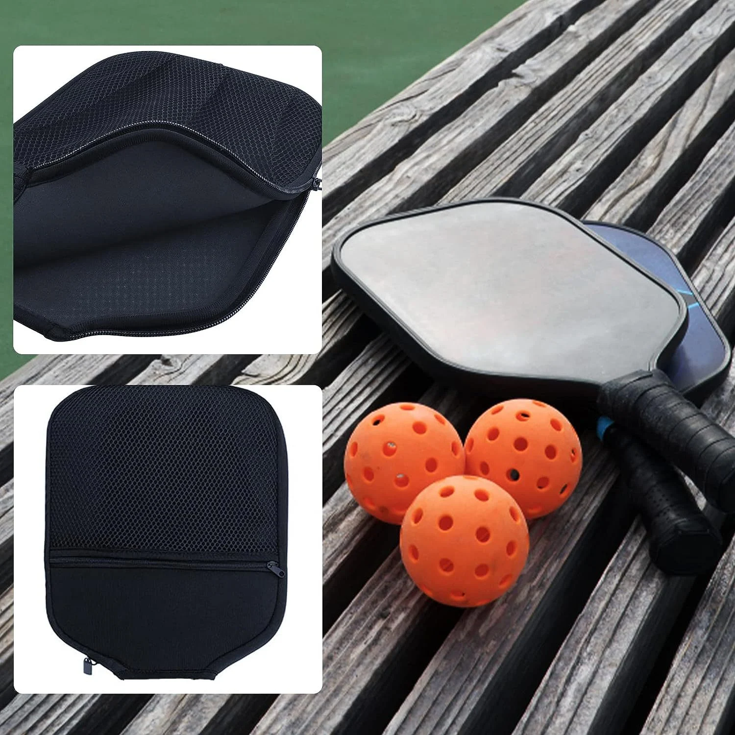 Conjunto de sacola para bolas com cordão e rede, material de borracha Lu Ding. Perfeito para atividades ao ar livre, leve e prático — foto 3