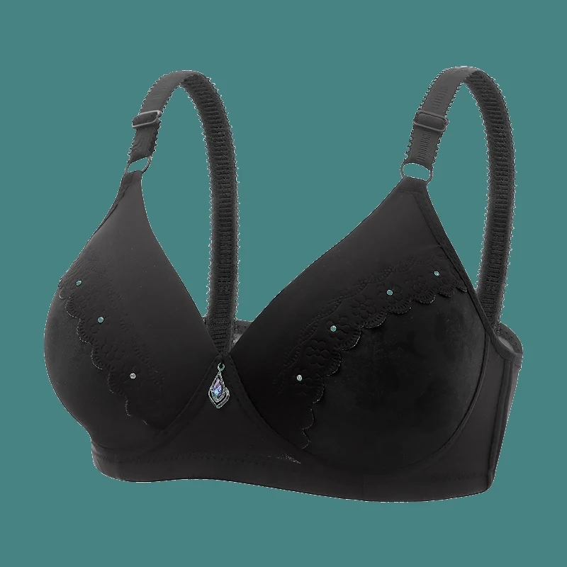 Title 1, Lace Jacquard Comfortable Thin Bra providing li...