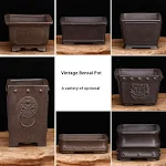 Small Square Desktop Purple Clay Flowerpot Grow plants in style with this elegant flowerpot. Perfect for adding a touch — photo 12
