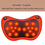 Double button red 18 for h