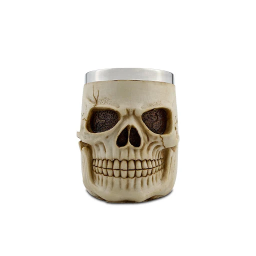 Title 3, Creative Skull Knight Claw Resin Cup with Stain...