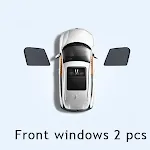 Front windows 2pcs