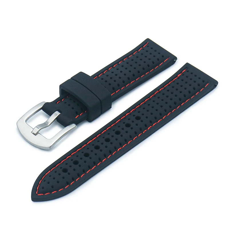 Pulseira de silicone macia, à prova d'água, porosa e respirável, oferecendo conforto superior e resistência à água. Perfeita para uso diário. — foto 12