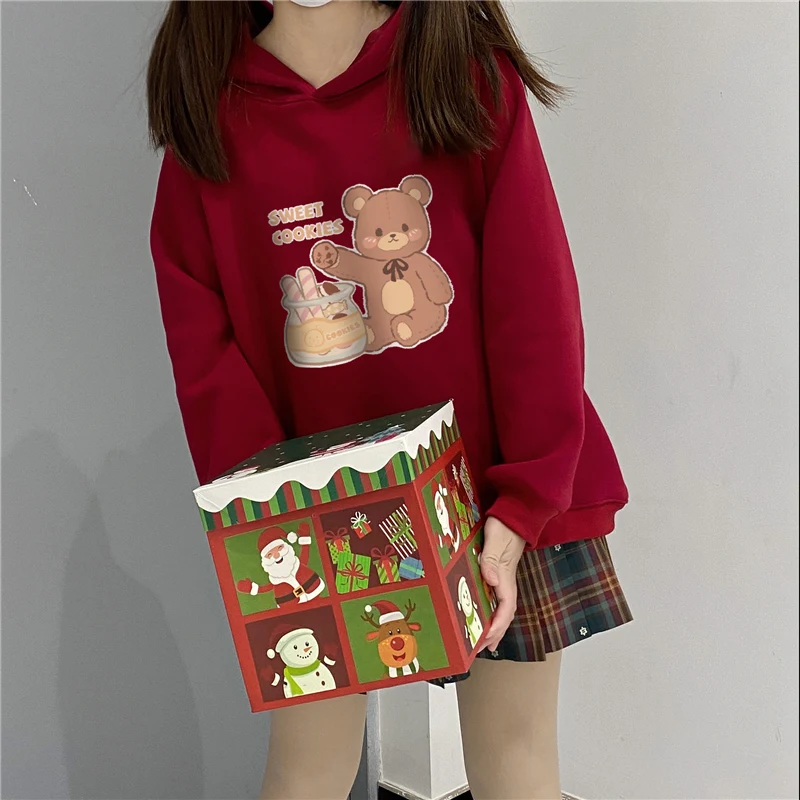 Damen Bear Sweater Plus Samt Gepolsterte Jacke Kuschelig warm durch den Winter mit dieser Jacke. Perfekt für kalte Tage. — foto 5