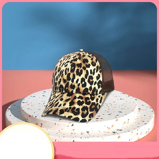 Title 6, Ladies Fashion Leopard Print Baseball Hat Styli...