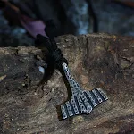 Colar com pingente de aço inoxidável Aoding Luen Rune Nórdico Popular, joia viking com runas, acessório perfeito para homens e mulheres. — foto 1