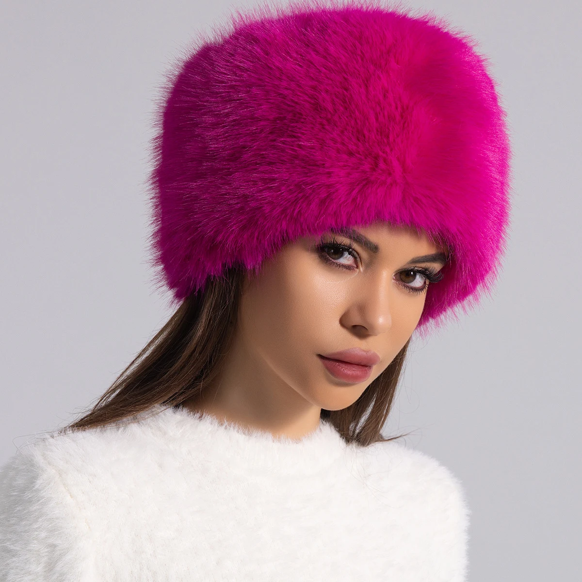 Title 11, Plush Bucket Hat Female Warm Ear Protection
