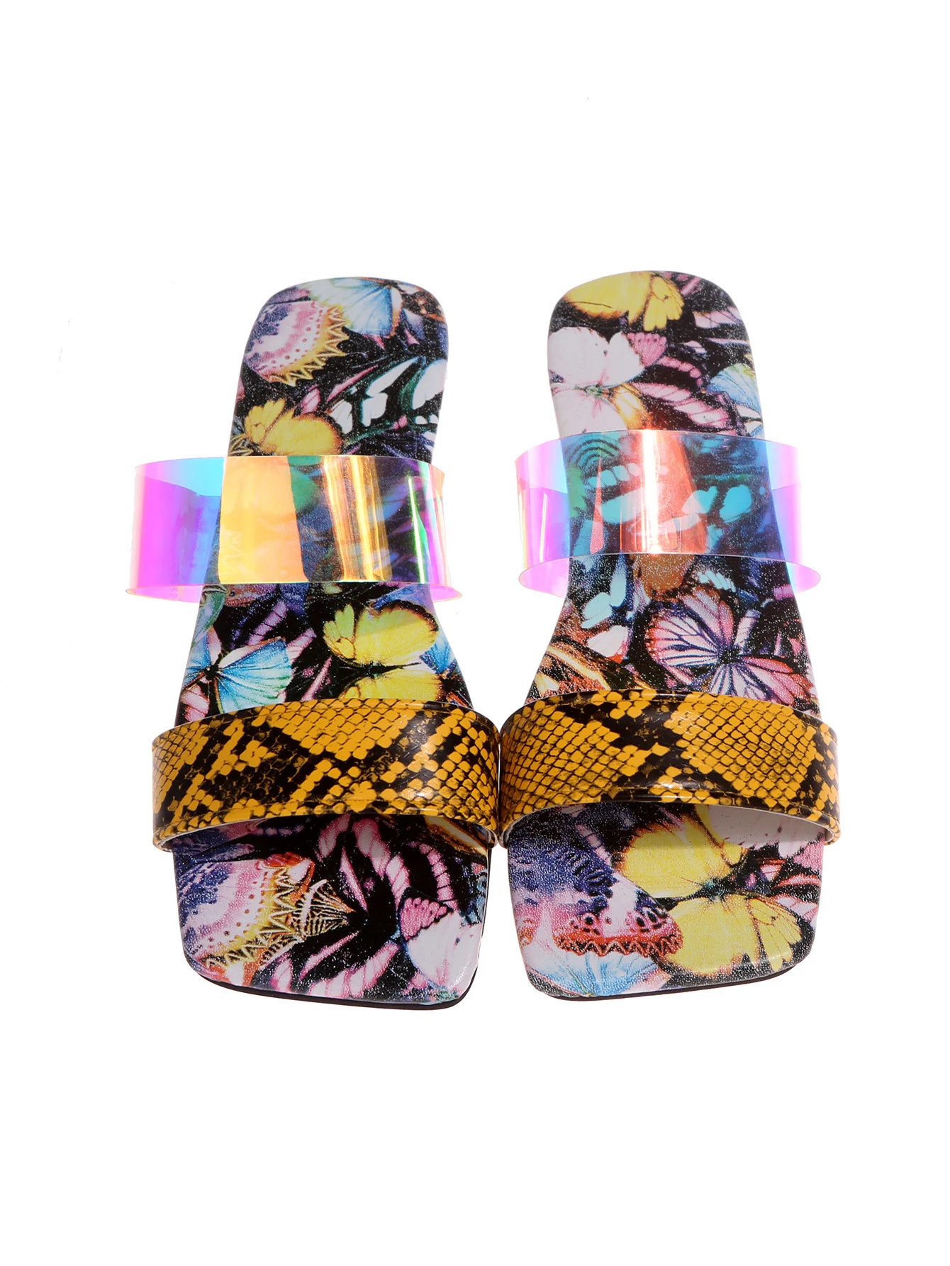 Title 12, Womens Sandals New Serpentine Flower Flat Bott...