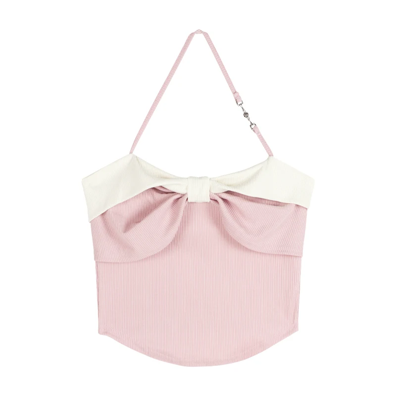 Title 4, One-shoulder Short Design Niche Top