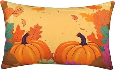 Capa de almofada decorativa outono abóbora 30x50cm sem enchimento. Enfeite de Ação de Graças para sala ou quarto. — foto 38