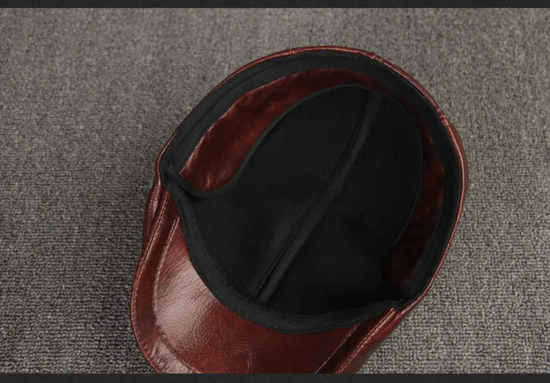 Title 5, First layer cowhide beret for timeless style. E...