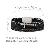 Pulseira forte com fecho magnético, estilo étnico retrô do Oriente Médio, Gang Drill, acessório de mão exclusivo e elegante. — foto 6