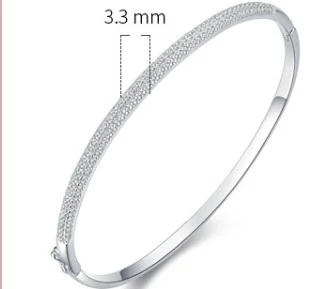 Title 1, Pulseira feminina S925 em prata esterlina com a...