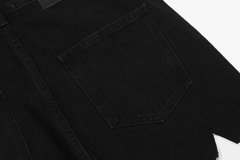 Title 4, Mens Fashion Star Pattern Casual Flared Jeans
