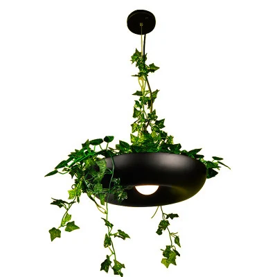 Title 1, Retro Industrial Style Plant Chandelier for Res...